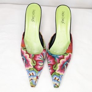 Pineda Covalin Vibrant Floral Mexican Textile US SZ 9.5